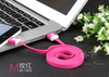 Noodle Flat Wire Data Charger V8 Micro USB Charging Cable