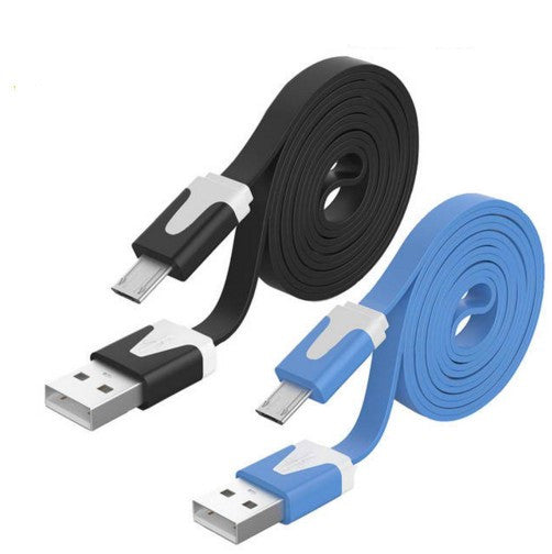 Noodle Flat Wire Data Charger V8 Micro USB Charging Cable