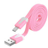 Noodle Flat Wire Data Charger V8 Micro USB Charging Cable