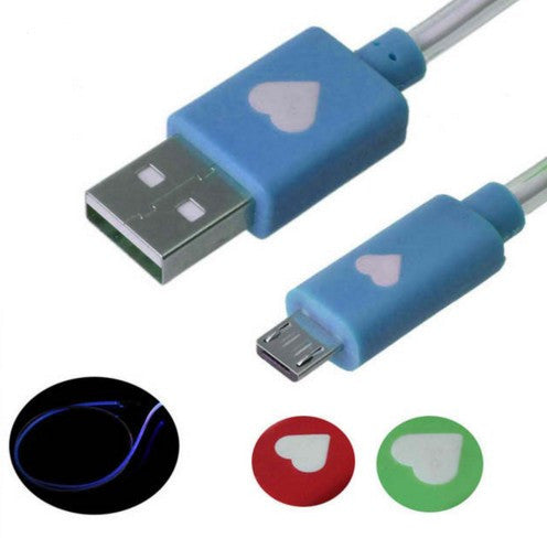 LED Light Sync Data Transmission Charger Cable