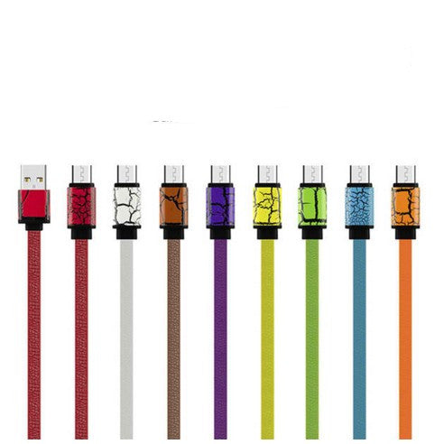 Micro USB Charging Cable Noodle Flat Wire Data Charger