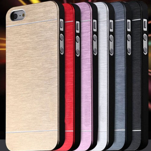 Aluminum Plastic Hard Back Luxury Cover for Iphone 5