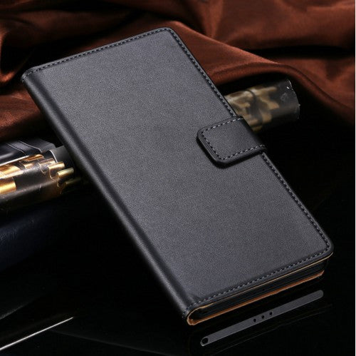 Vintage Wallet Genuine Real Leather Case for Sony Xperia Z2