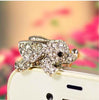 Full Rhinestone Flying Elephant Phone Dust Plug