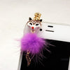 Colorful Fox Earphone Jack Headset Stopper Cap